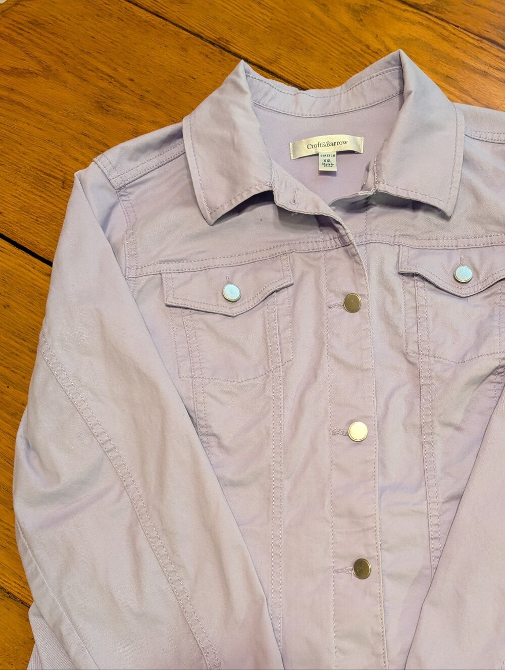 XXL Lilac Denim Jacket